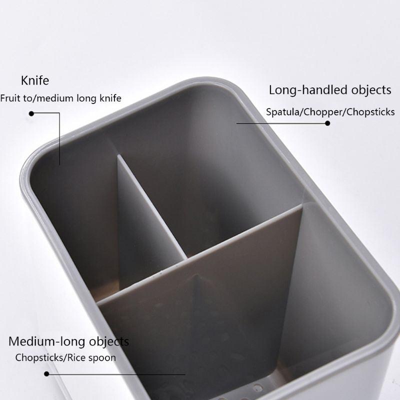 Chopsticks Basket Utensils Storage Rack With Transparent Bottom Cutlery Draw