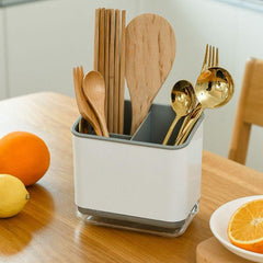Chopsticks Basket Utensils Storage Rack With Transparent Bottom Cutlery Draw