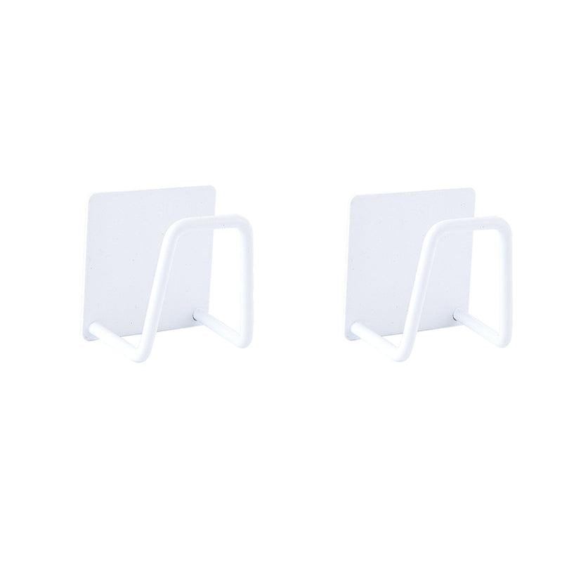 Stainless Steel Sink Sponges Holder Self Adhesive Drying Rack and Wall Hooks