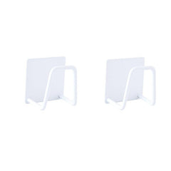 Stainless Steel Sink Sponges Holder Self Adhesive Drying Rack and Wall Hooks