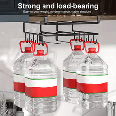 Stainless Steel Utensil Rack with Hooks for Cookware Storage