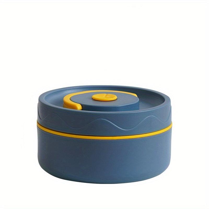 1pc Insulated Lunch Container Thermal Bento Box Stainless Steel Food Container