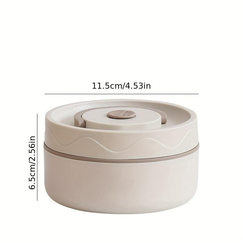 1pc Insulated Lunch Container Thermal Bento Box Stainless Steel Food Container