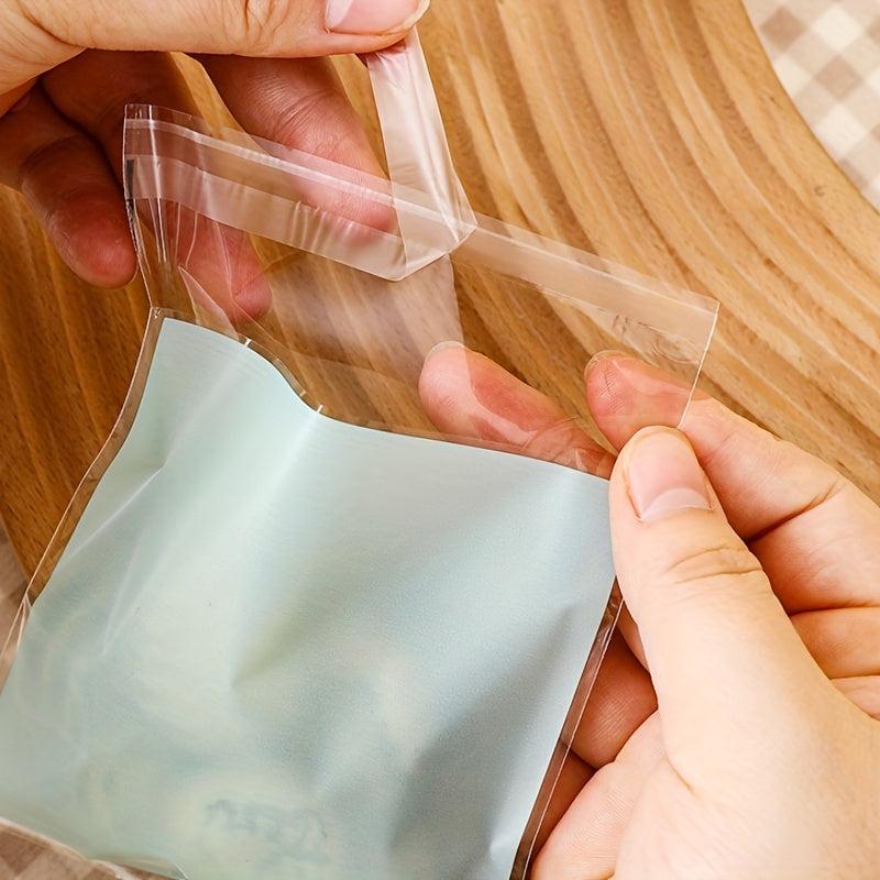 100pcs Cartoon Graphic Self Sealing Plastic Bags for Biscuits Snacks Nuts Candy