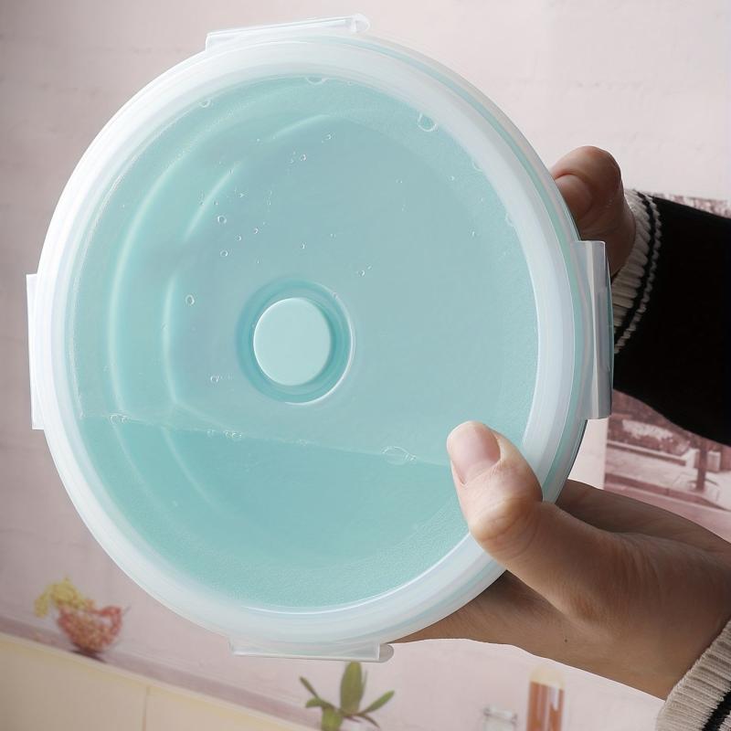 1 Pc Silicone Food Storage Containers Collapsible Stackable Lunch Bento Boxes