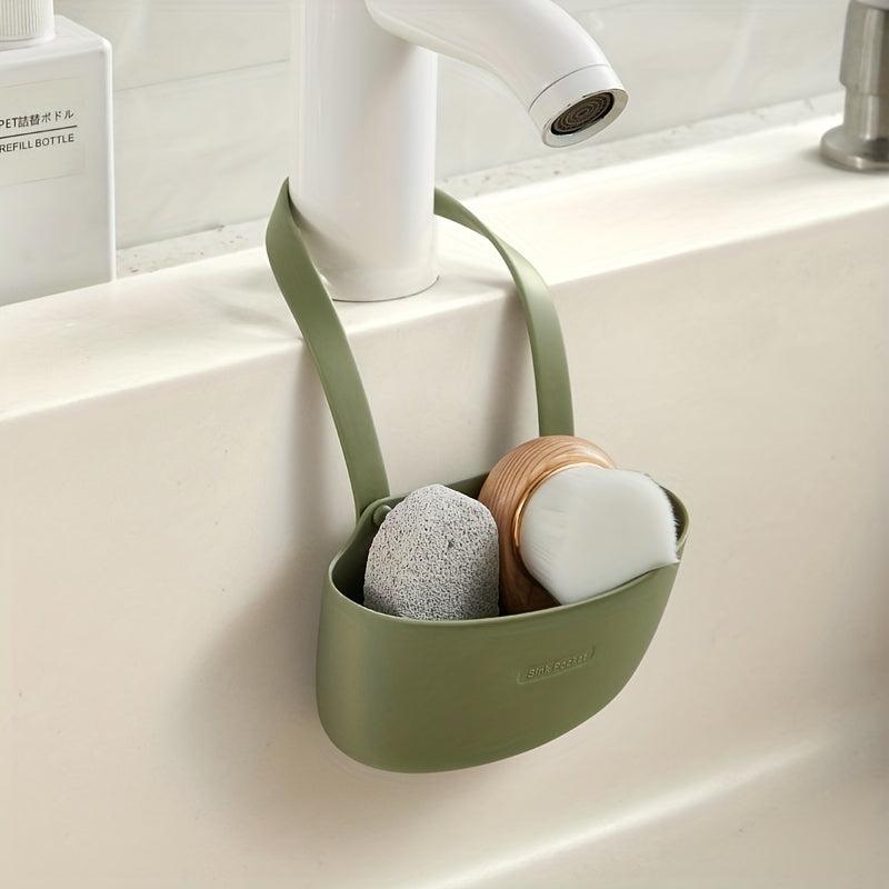 Kitchen Drain Rack Hanging Basket Drying Rack Sink Drain Rack Soap Sponge Holder