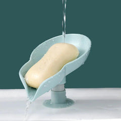 2PCS Sucker Soap Holder Bathroom Drain Soap Dish Plastic Sponge Soap Dish Tray
