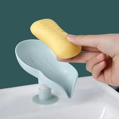 2PCS Sucker Soap Holder Bathroom Drain Soap Dish Plastic Sponge Soap Dish Tray