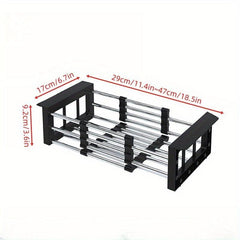 Foldable Dishwashing Sink Rack Stainless Steel