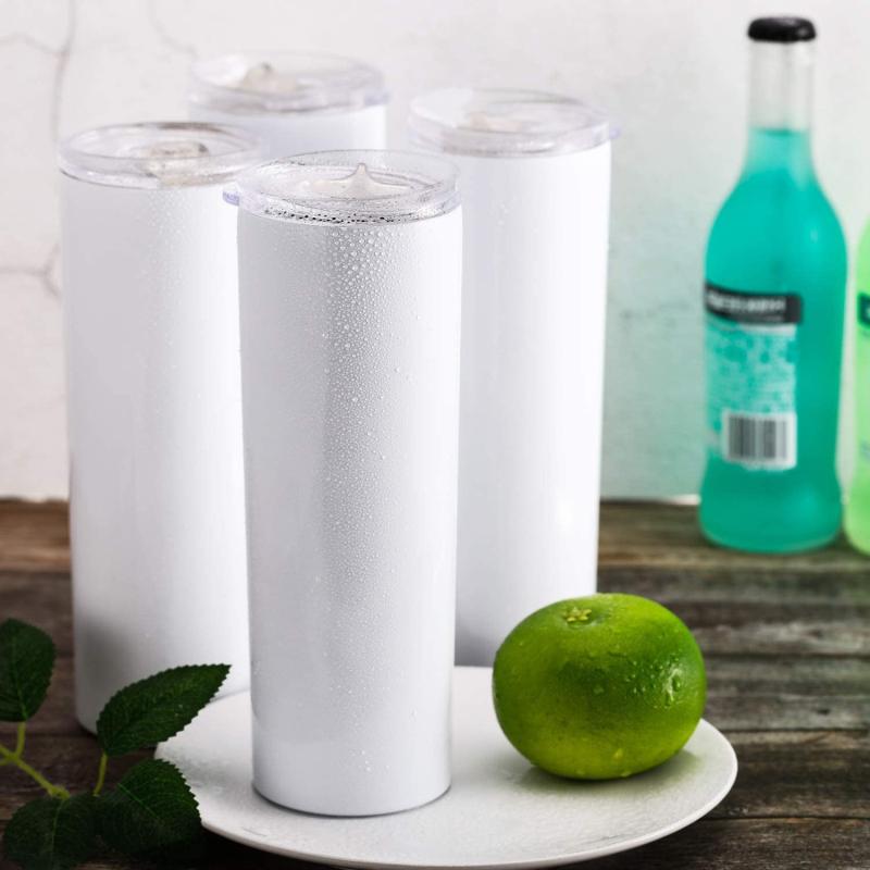 20OZ Sublimation Skinny Tumbler Stainless Steel Insulated Cup