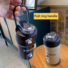 17oz Travel Coffee Mug Insulated Spill Proof with Lid & Straw