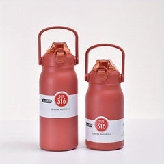 1000ml Stainless Steel Outdoor Water Bottle with Handle
