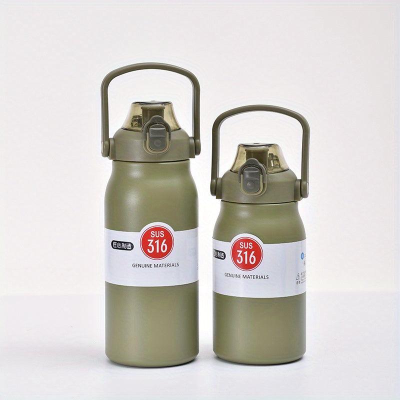 1000ml Stainless Steel Outdoor Water Bottle with Handle