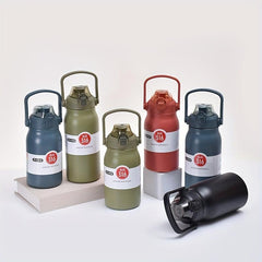 1000ml Stainless Steel Outdoor Water Bottle with Handle