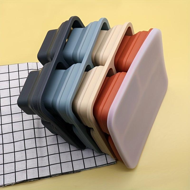 Foldable Square Bento Boxes for Outdoor Dining