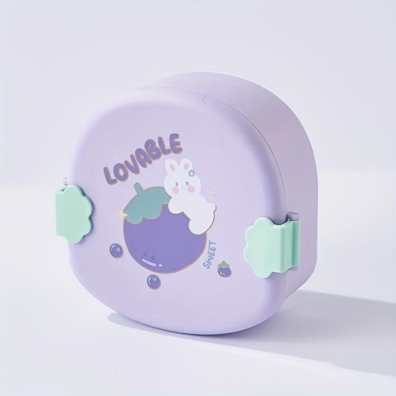 Japanese Style Round Fruit Bento Box with Lid - Teens Essential