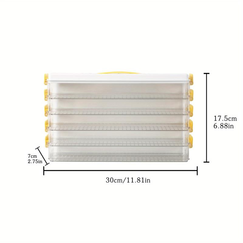 Portable Dumpling Box with Lid - Sealed Food Preservation Container