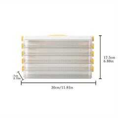 Portable Dumpling Box with Lid - Sealed Food Preservation Container