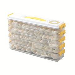 Portable Dumpling Box with Lid - Sealed Food Preservation Container