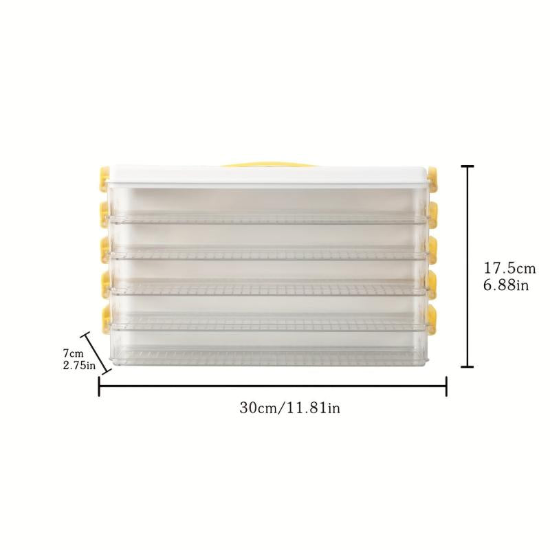Portable Dumpling Box with Lid - Sealed Food Preservation Container