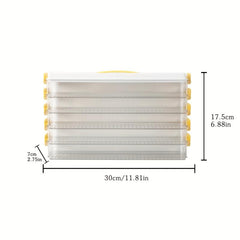 Portable Dumpling Box with Lid - Sealed Food Preservation Container