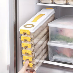 Portable Dumpling Box with Lid - Sealed Food Preservation Container