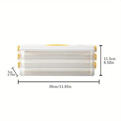 Portable Dumpling Box with Lid - Sealed Food Preservation Container
