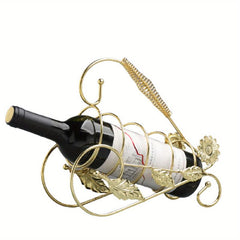 European Style Maple Leaf Iron Wine Rack Decorative Wine Display Rack