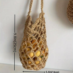 Jute Hanging Basket Organizer for Vegetables