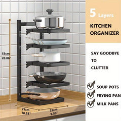 Heavy Duty Pot Pan Rack Under Sink Organizers