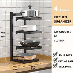Heavy Duty Pot Pan Rack Under Sink Organizers