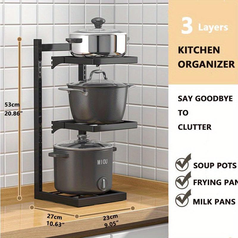 Heavy Duty Pot Pan Rack Under Sink Organizers