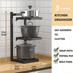 Heavy Duty Pot Pan Rack Under Sink Organizers