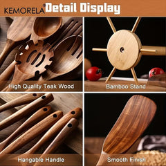 Wooden Tableware Display & Storage Rack for Jewelry & Kitchen Items