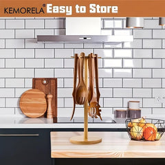 Wooden Tableware Display & Storage Rack for Jewelry & Kitchen Items