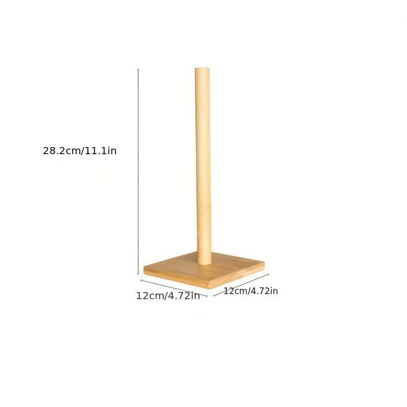 Wooden Bamboo Paper Towel Holder for Kitchen and Restaurant