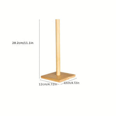 Wooden Bamboo Paper Towel Holder for Kitchen and Restaurant