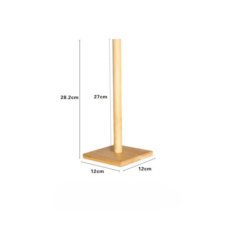Wooden Bamboo Paper Towel Holder for Kitchen and Restaurant