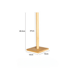 Wooden Bamboo Paper Towel Holder for Kitchen and Restaurant