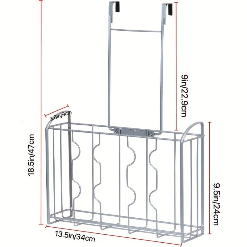 2pcs Kitchen Cutting Board Organizer Holder Over Cabinet And Door Storage Rack