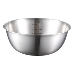 2pcs 304 Stainless Steel Draining Basin Set With Scale Salad Bowl Drain Basket
