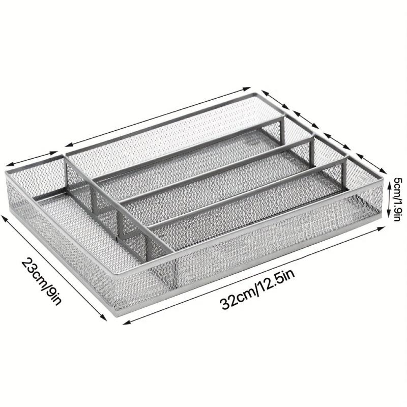 Drawer Organizer 5 Compartment Cutlery Tray Kitchen Storage Divider