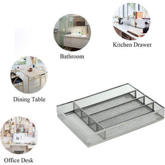 Drawer Organizer 5 Compartment Cutlery Tray Kitchen Storage Divider