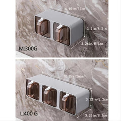 Wall-Mounted Condiment Jar Set with Spoon - Kitchen Organizer