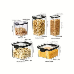 1Pc Food Storage Containers With Lids Candy Jars With Lids Transparent Food Jars