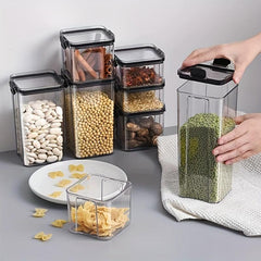 1Pc Food Storage Containers With Lids Candy Jars With Lids Transparent Food Jars