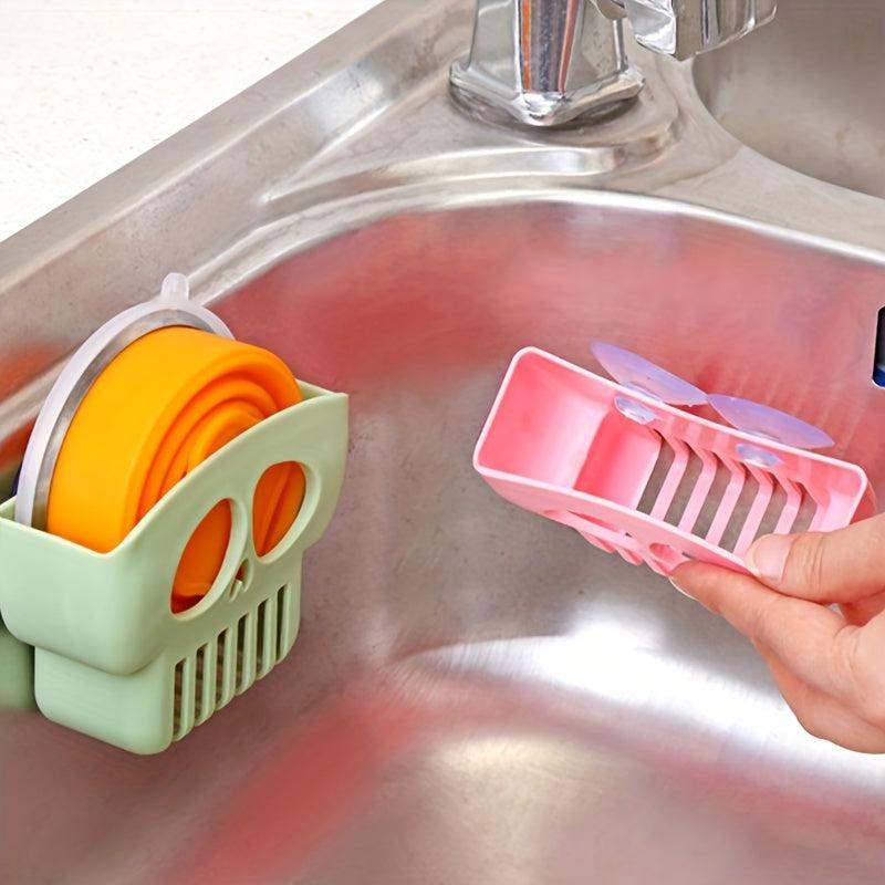 Adhesive Sponge Holder Sink Caddy Kitchen Drain Rack