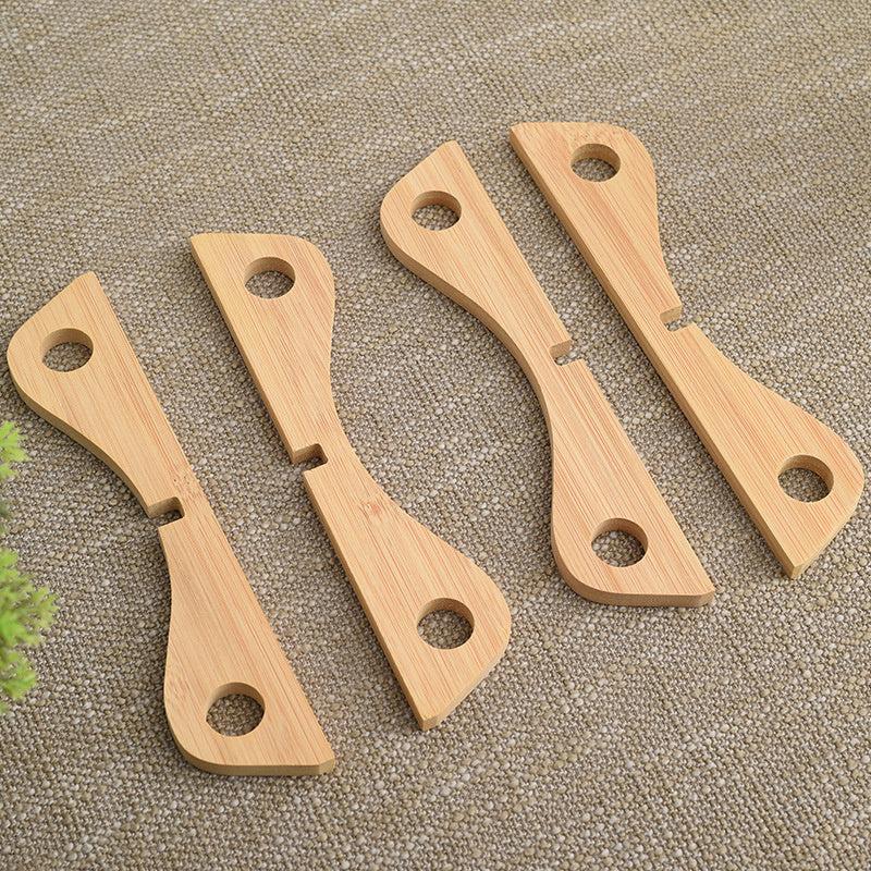Bamboo Pot Holder Stand Heat Insulating Anti Scald Rack Kitchen Essential