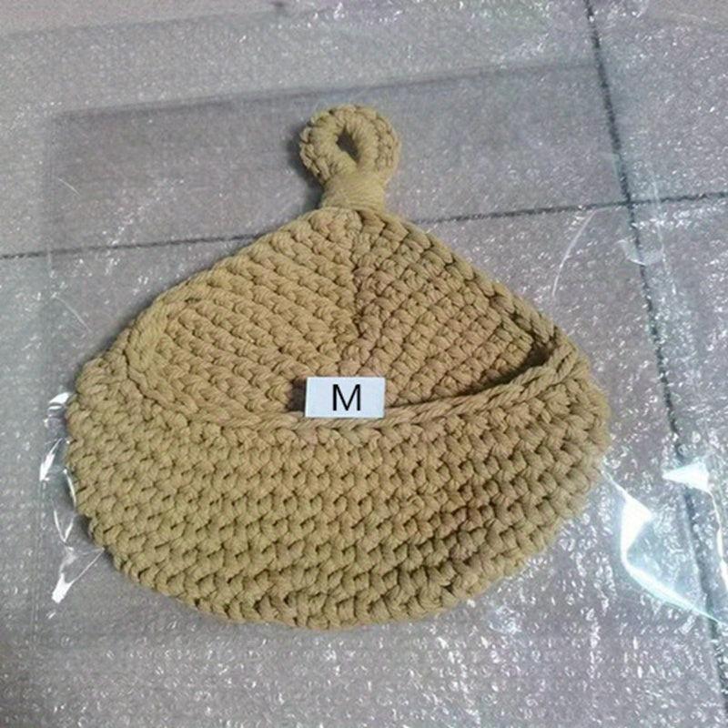 Bohemian Style Hanging Wall Basket For Kitchen, Fruit Bag Bird's Nest Design