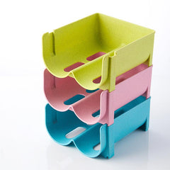 Creative Refrigerator Beverage Storage Box Stackable Holder